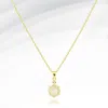 Fashnzfab Cz Stone Paved Turtle Pendant Stainless Steel Necklace In Gold