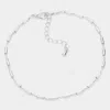 Fashnzfab Dainty Metal Bracelet Rhodium In Multi