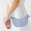 Fashnzfab Denim Quilted Hand Bag / Crossbody Bag In Multi