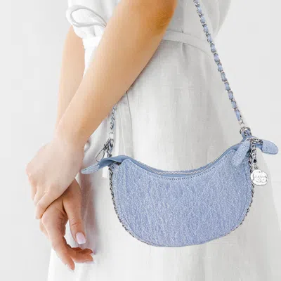 Fashnzfab Denim Quilted Hand Bag / Crossbody Bag In Multi
