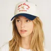 Fashnzfab Disco Cowboy Embroidered Five Panel Canvas Baseball Cap In Multi