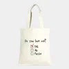 Fashnzfab Do You Love Me? _ Cotton Canvas Eco Shopper Bag In Multi