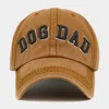 Fashnzfab Dog Dad Message Vintage Baseball Cap In Brown