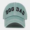 Fashnzfab Dog Dad Message Vintage Baseball Cap In Blue