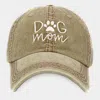 Fashnzfab Dog Mom Vintage Baseball Cap In Green