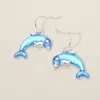 Fashnzfab Dolphin Charm Drop Dangle Earrings In Multi