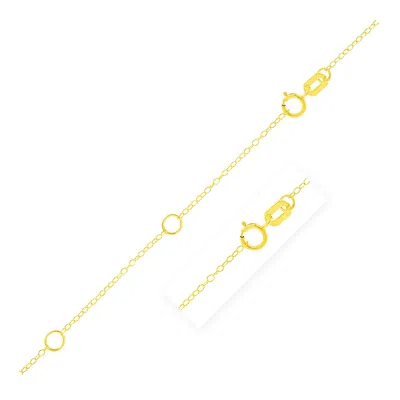Fashnzfab Double Extendable Piatto Chain In 14k Yellow Gold (1.30 Mm)