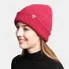 Fashnzfab Double Layered Solid Color Beanie In Pink