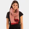 Fashnzfab Double Sided Stripe & Chevron Shawl Scarf With Raw Fringe In Multi