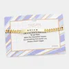 Fashnzfab Dream Curved Metal Bar Message Bracelet Gold In Gold