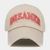 Fashnzfab Dreamer Message Vintage Baseball Cap In Sand