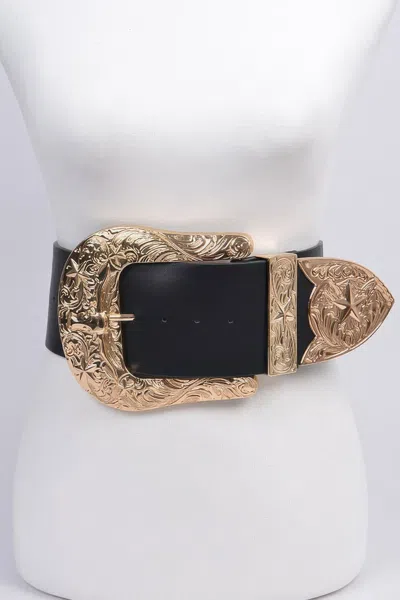 Fashnzfab Dual Mini Belt Bag With Adjustable Strap In Black