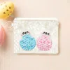 Fashnzfab Easter Bunny Flower Sequin Seed Beaded Mini Pouch Bag In White