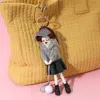 Fashnzfab Elegant Golf Girl Doll Keychain / Bag Charm In Multi