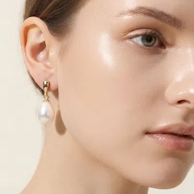 Fashnzfab Elegant Pearl Drop Earrings In Multi