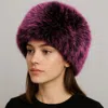 Fashnzfab Elegant Plush Faux Fur Winter Hat In Multi