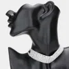 Fashnzfab Embellished Rhinestone Choker Necklace In Multi
