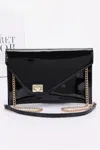 FASHNZFAB ENAMEL ENVELOPE CLUTCH