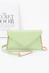 Fashnzfab Enamel Envelope Clutch In Multi