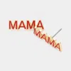 Fashnzfab Enamel Mama Stud Earrings In Red