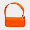 Fashnzfab Enamel Rectangle Shoulder Bag In Pink