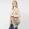 Fashnzfab Ethnic Patterned Tote / Crossbody Bag In Yellow