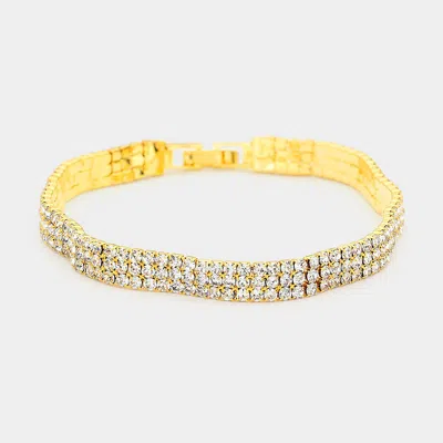Fashnzfab Evening Bracelets Gold In Silver