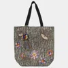 Fashnzfab Evil Eye Accented Pom Pom Tassel Shoulder Bag In Black