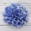 Fashnzfab Fabric Flower Brooch / Hair Clip / Hair Band In Blue