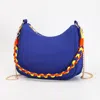 Fashnzfab Fabric Hobo Bag / Crossbody Bag In Blue