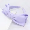 Fashnzfab Fabric Knot Bow Headband In Purple