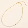 Fashnzfab Faceted Beaded Choker Necklace In Multi