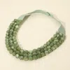 Fashnzfab Faceted Beaded Triple Layered Magnetic Collar Necklace In Green