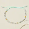 Fashnzfab Faceted Seed Beaded Cinch Pull Tie Bracelet Multi, Silver In Multi