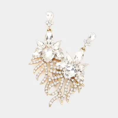 Fashnzfab Fantastical Reef Evening Earrings In Multi