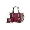 Shop Fashnzfab Faux Crocodile-embossed Satchel Bag
