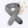 Fashnzfab Faux Fur Bag Strap In Black