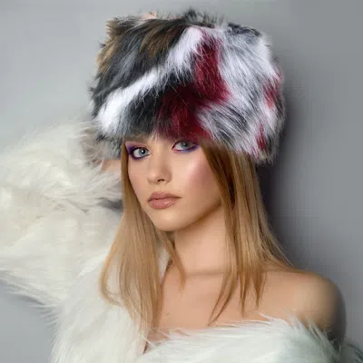 Fashnzfab Faux Fur Bucket Hat In White