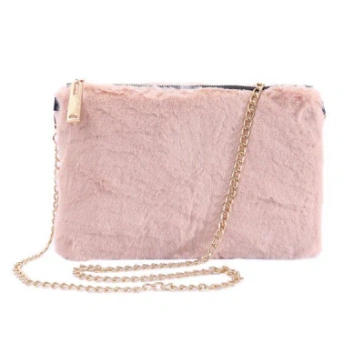Fashnzfab Faux Fur Clutch Shoulder Bag