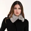 Fashnzfab Faux Fur Neck Warmer In Gray
