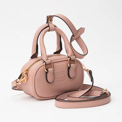 Fashnzfab Faux Leather Bag Charm / Mini Bag / Crossbody Bag In Pink