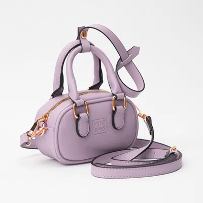 Fashnzfab Faux Leather Bag Charm / Mini Bag / Crossbody Bag In Purple