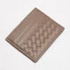 Fashnzfab Faux Leather Basket Weave Card Holder Wallet In Gray