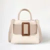 Fashnzfab Faux Leather Belt Buckle Accented Mini Crossbody Bag In Multi
