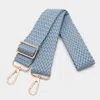 Fashnzfab Faux Leather Braided Bag Strap In Gray