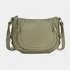 Fashnzfab Faux Leather Compact Crossbody Bag In Multi