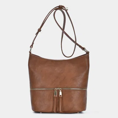 Fashnzfab Faux Leather Crossbody Bag In Multi