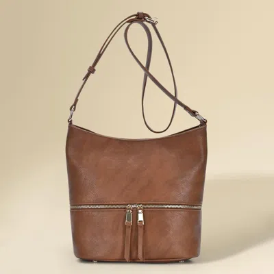 Fashnzfab Faux Leather Crossbody Bag In Multi