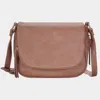 Fashnzfab Faux Leather Crossbody Bag In Pink