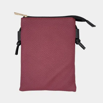 Fashnzfab Faux Leather Crossbody Bag In Purple